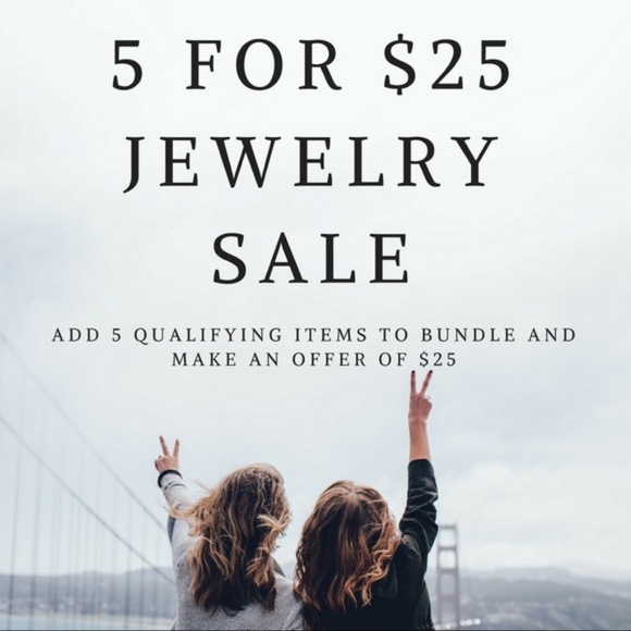 5 for $25 Three Layer Moon Charm Necklace - Picture 7 of 7